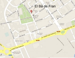 Localización del Bá de Fran